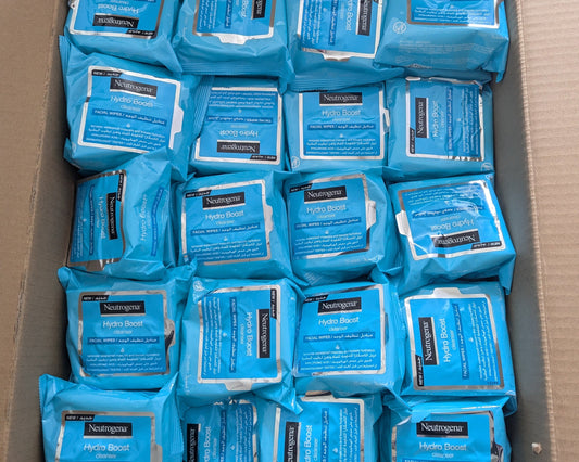 Neutrogena Hydro Boost Facial Cleansing Wipes – Hydrating & Refreshing (2 packs)